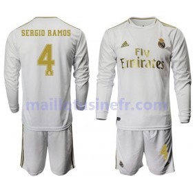 Maillot de Foot Real Madrid Sergio Ramos 4 Domicile 2019-20 Manches Longues - Enfant